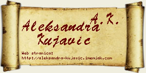 Aleksandra Kujavić vizit kartica
